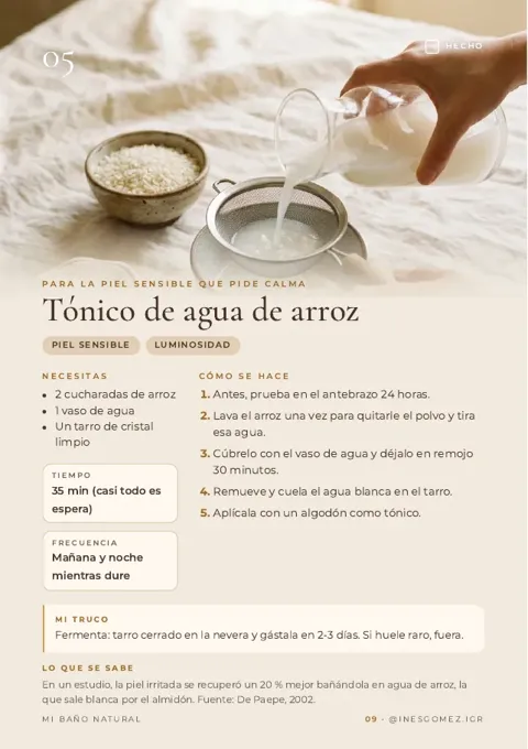 Página 9 de Mi baño natural