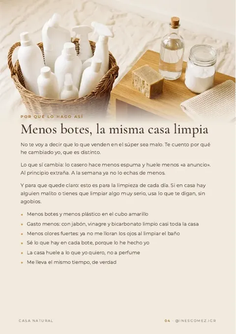 Página de muestra de Casa natural: Tu primer resultado en 5 minutos