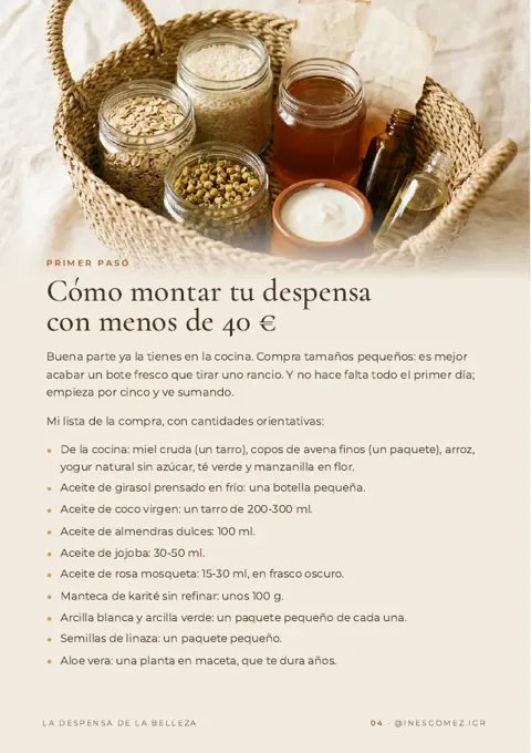 Página de muestra de La despensa de la belleza: Tu primer resultado en 5 minutos
