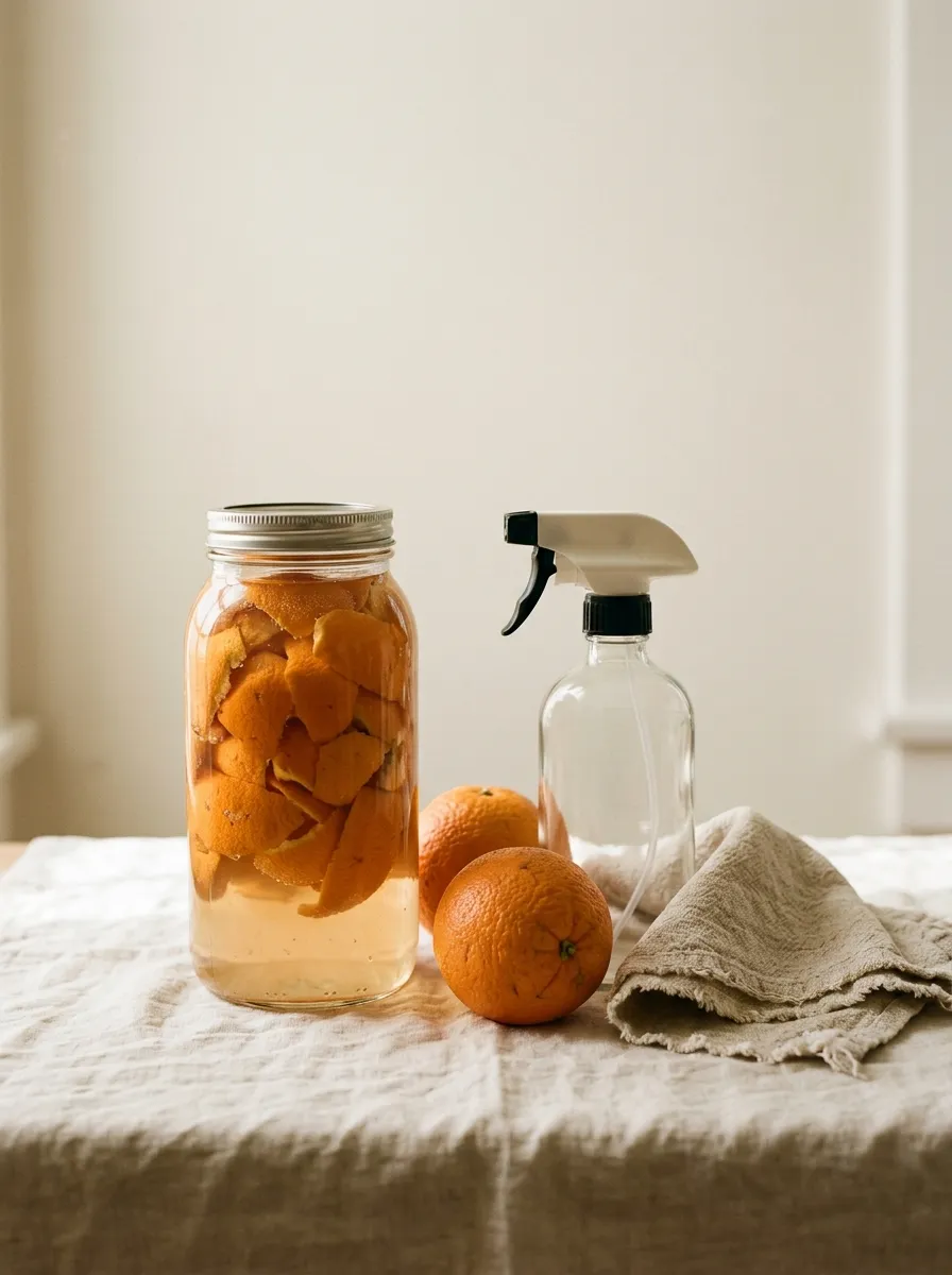 Limpiador multiusos casero con vinagre: mi vinagre de naranja