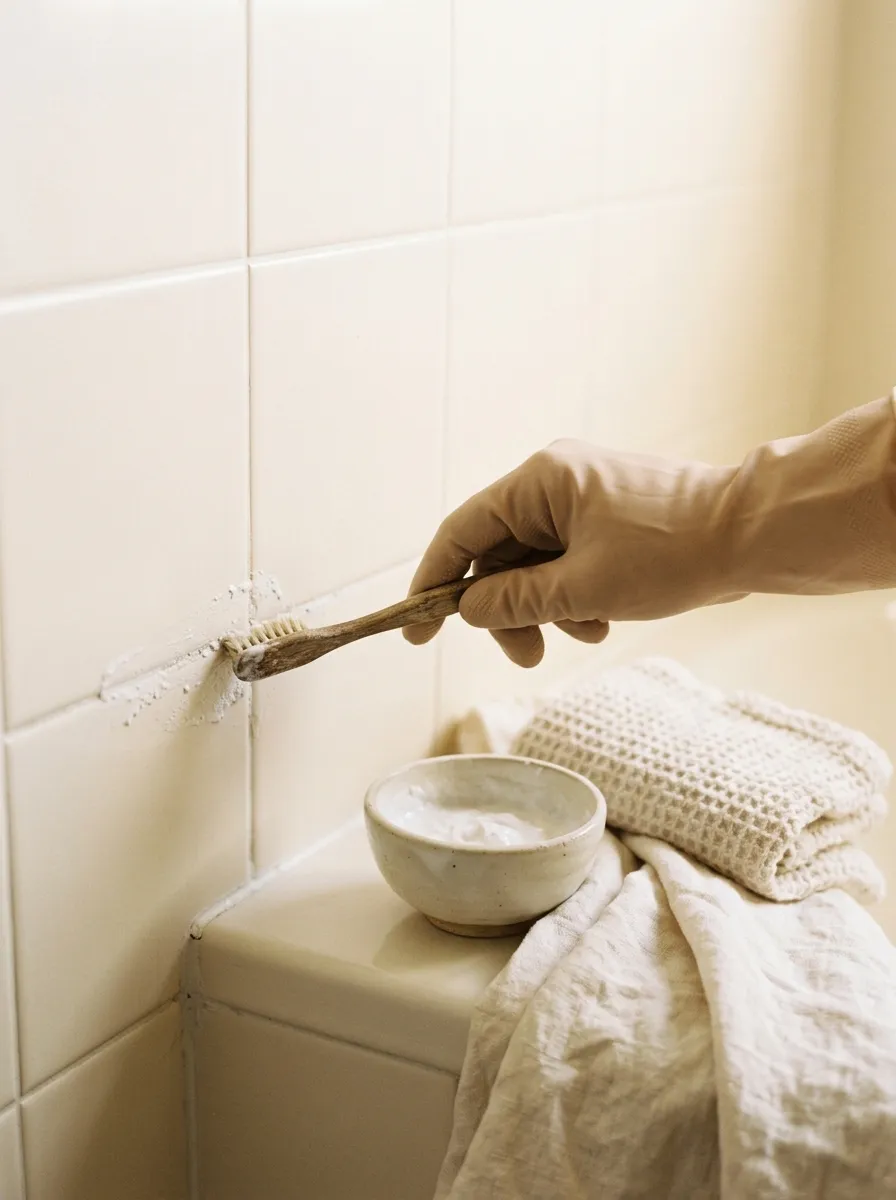 Cómo limpiar las juntas del baño con bicarbonato