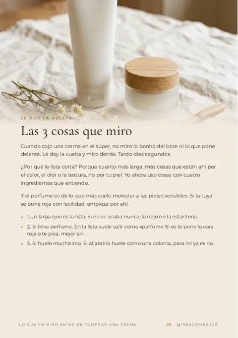 Página 3 de Lo que yo miro antes de comprar una crema