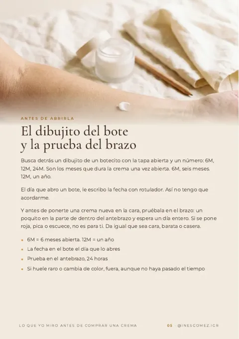 Página 5 de Lo que yo miro antes de comprar una crema
