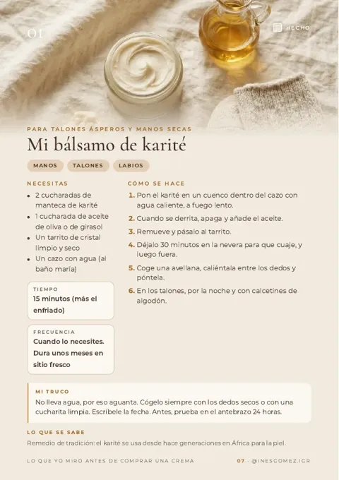 Página 7 de Lo que yo miro antes de comprar una crema